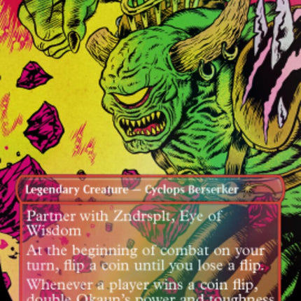 Okaun, Eye of Chaos // Okaun, Eye of Chaos (Borderless) [Secret Lair Drop] Foil