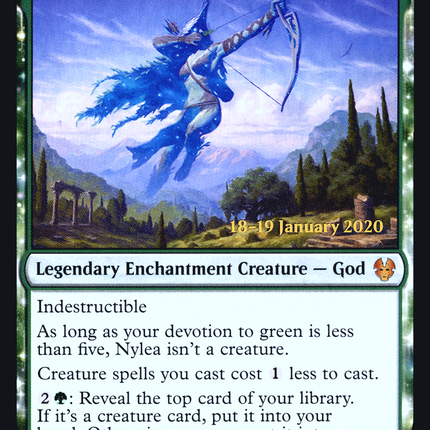 Nylea, Keen-Eyed [Theros Beyond Death Promos] Prerelease Foil