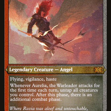 Aurelia, the Warleader [Double Masters 2022] Etched Foil