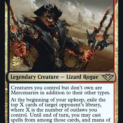 Laughing Jasper Flint [Outlaws of Thunder Junction Promos] Prerelease Foil