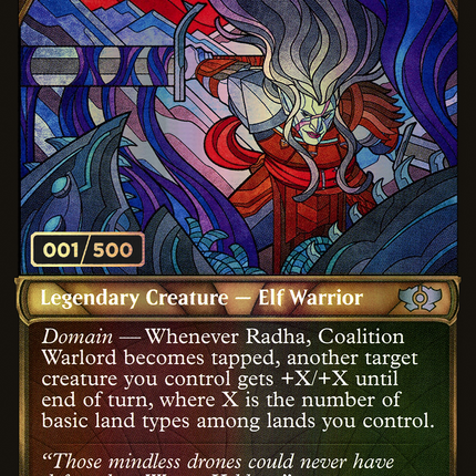 Radha, Coalition Warlord (Showcase) [Multiverse Legends] Serialized Foil