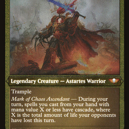 Abaddon the Despoiler [Warhammer 40,000 Commander] Etched Foil