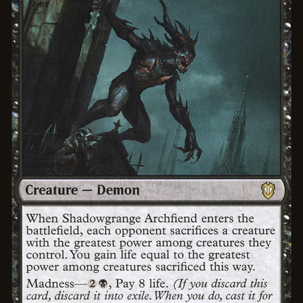 Shadowgrange Archfiend [Crimson Vow Commander]