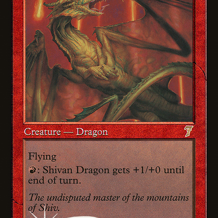 Shivan Dragon [Seventh Edition]