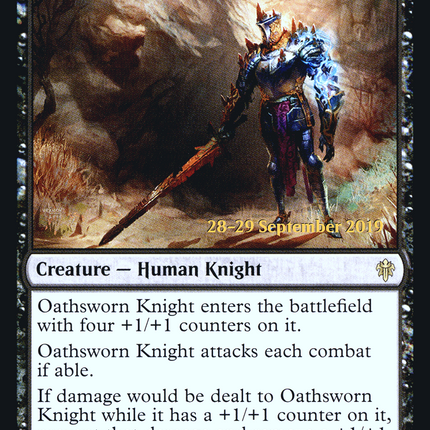 Oathsworn Knight [Throne of Eldraine Promos] Prerelease Foil