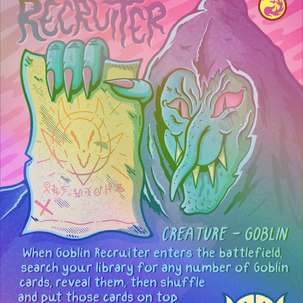 Goblin Recruiter (Borderless) [Secret Lair Drop] Foil