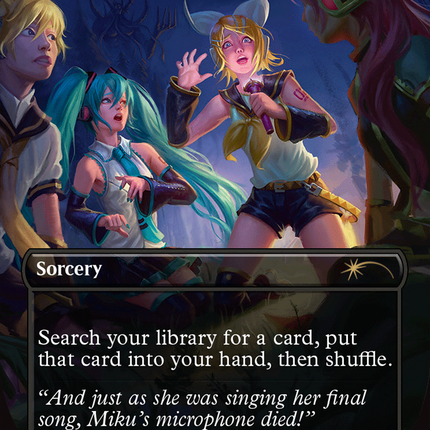 Diabolic Tutor (Borderless) [Secret Lair Drop]