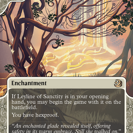 Leyline of Sanctity (Showcase) (Borderless) [Wilds of Eldraine: Enchanting Tales]