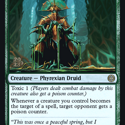 Venerated Rotpriest [Phyrexia: All Will Be One Promos] Prerelease Foil