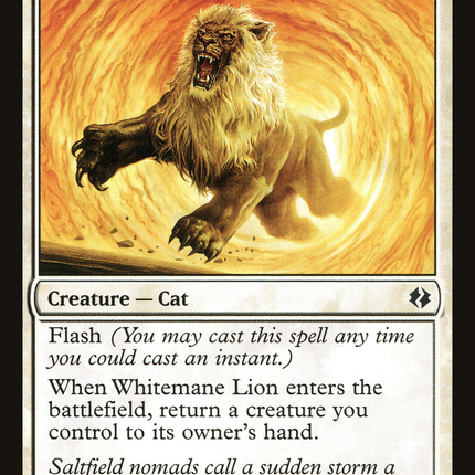 Whitemane Lion [Duel Decks: Venser vs. Koth]