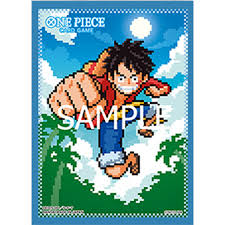 One Piece card game card sleeves - 8-bit Luffy