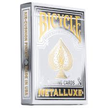 BICYCLE - Metalluxe Silver Foil Back -  Playing cards