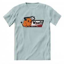 Chainsaw Man- Woof On The Blue Glass Tee