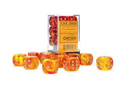 Translucent 12D6 TRANSLUCENT RED-YELLOW/GOLD 16MM