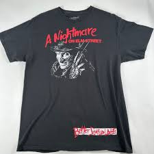 Nightmare On Elm Street - Better Stay Up Late Adult Black Tee