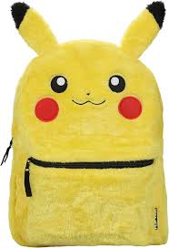 Pokemon Pikachu Action Reversible 16" Plush Backpack with Ears