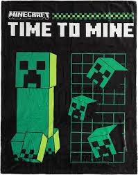 Minecraft soft fleece throw blanket