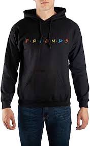 Friends - Sitcom Black Graphic Hooded Sweatshirt