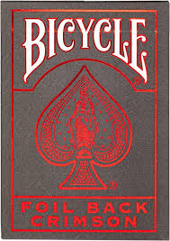 BICYCLE - Metalluxe Red Foil Back -  Playing cards