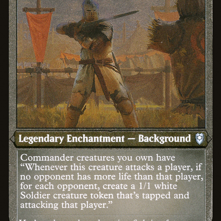 Veteran Soldier (Foil Etched) [Commander Legends: Battle for Baldur's Gate] Foil