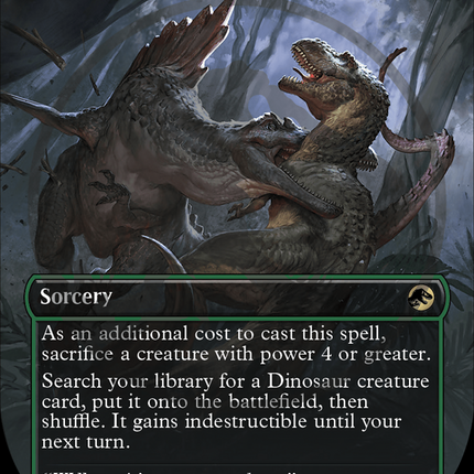 Savage Order (Borderless) [Jurassic World Collection] (Emblem) Foil