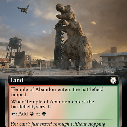 Temple of Abandon (Extended Art) [Fallout] Surge Foil