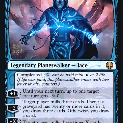 Jace, the Perfected Mind [Phyrexia: All Will Be One Promos] Prerelease Foil