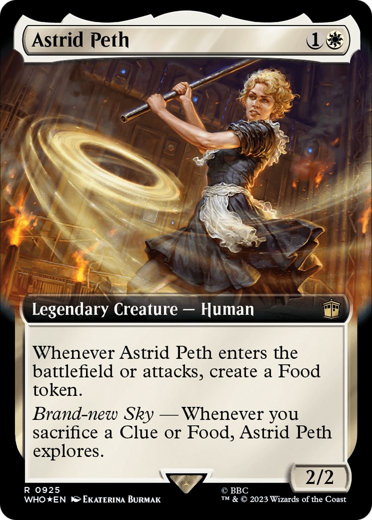 【Extended Art Foil】MTG Astrid Peth　x4 Astrid Peth (Extended Art) [Doctor Who] Surge Foil – Dark Fox TCG