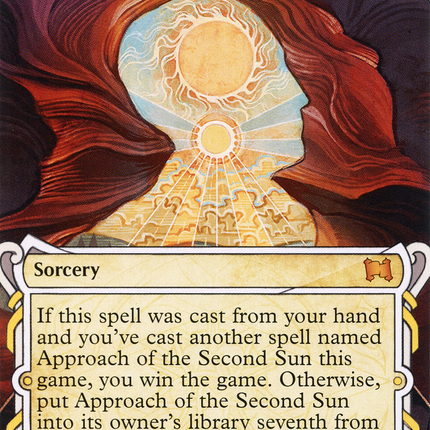 Approach of the Second Sun (Showcase) (Borderless) [Strixhaven Mystical Archive] Foil
