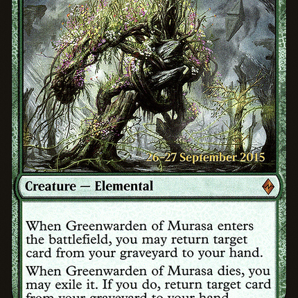 Greenwarden of Murasa [Battle for Zendikar Promos] Prerelease Foil
