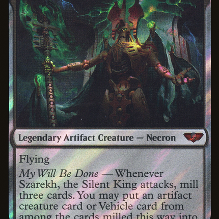 Szarekh, the Silent King [Warhammer 40,000 Commander] Surge Foil