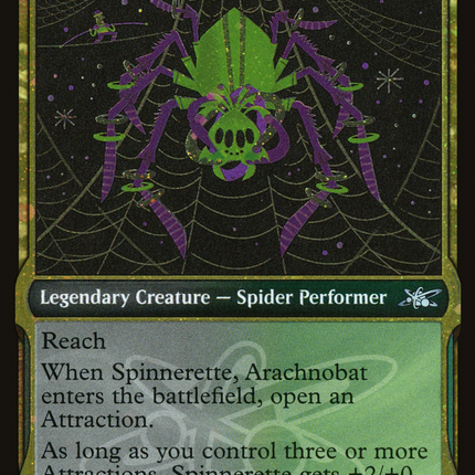Spinnerette, Arachnobat (Showcase) [Unfinity] Galaxy Foil