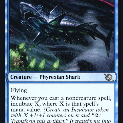 Chrome Host Seedshark [March of the Machine Promos] Prerelease Foil