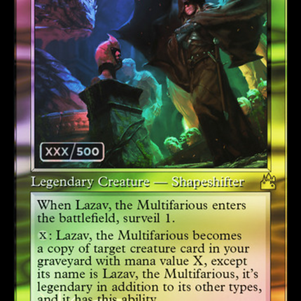 Lazav, the Multifarious (Retro) [Ravnica Remastered] Serialized Foil