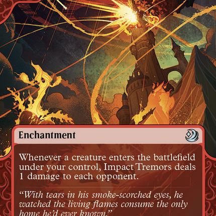 Impact Tremors (Showcase) (Borderless) [Wilds of Eldraine: Enchanting Tales]
