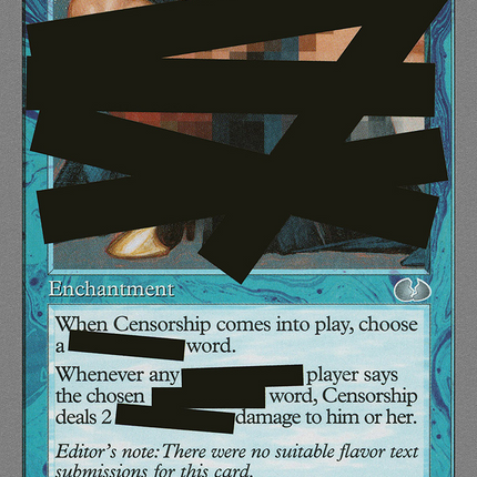 Censorship [Unglued]