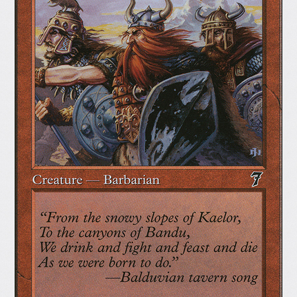 Balduvian Barbarians [Seventh Edition]