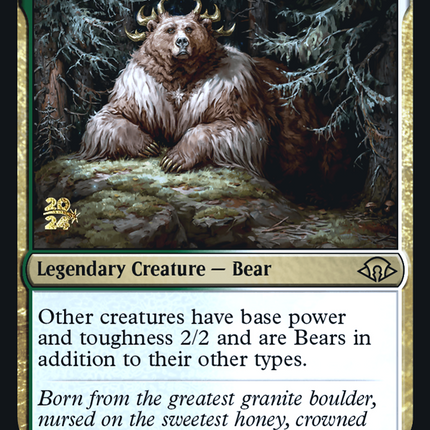 Kudo, King Among Bears [Modern Horizons 3 Promos] Prerelease Foil