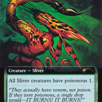 Virulent Sliver (Extended Art) [Secret Lair Drop] Foil