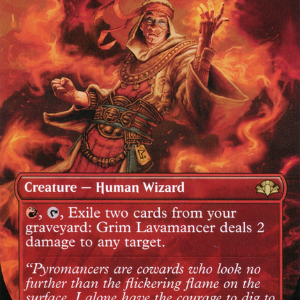 Grim Lavamancer (Borderless) [Dominaria Remastered]