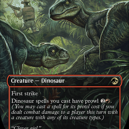 Hunting Velociraptor (Borderless) [Jurassic World Collection]