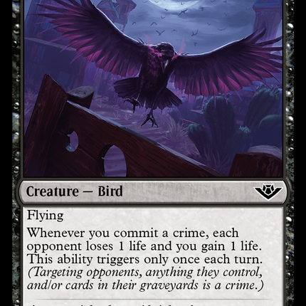 Raven of Fell Omens [Outlaws of Thunder Junction] Foil