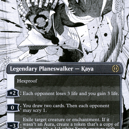Kaya, Intangible Slayer (Showcase) (Borderless) [Phyrexia: All Will Be One]