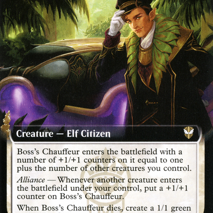 Boss's Chauffeur (Extended Art) [New Capenna Commander]