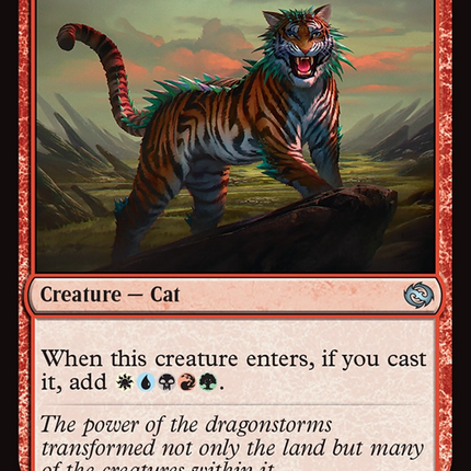 Iridescent Tiger [Tarkir: Dragonstorm] Foil