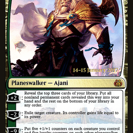 Ajani Unyielding [Aether Revolt Promos] Prerelease Foil