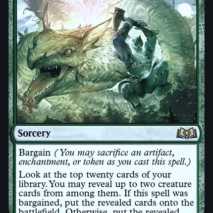 Thunderous Debut [Wilds of Eldraine Promos] Prerelease Foil
