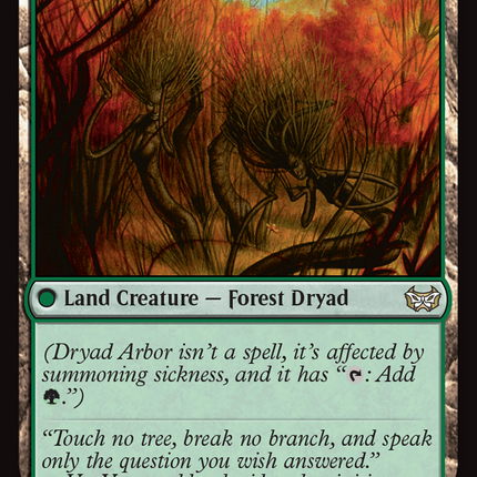 Dryad Arbor [Duskmourn: House of Horror Commander]