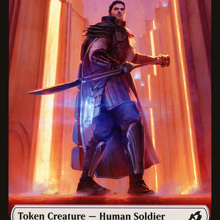 Human Soldier Token (005/013) [Ikoria: Lair of Behemoths Tokens]