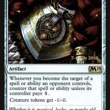 Amulet of Safekeeping [Core Set 2019 Promos] Prerelease Foil
